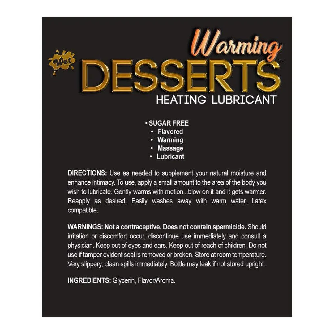Wet Desserts 'Chocolate Chip Cookie' Warming Lubricant 🍪 | 3oz