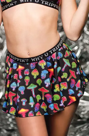 Why U Trippin Mushroom Skirt