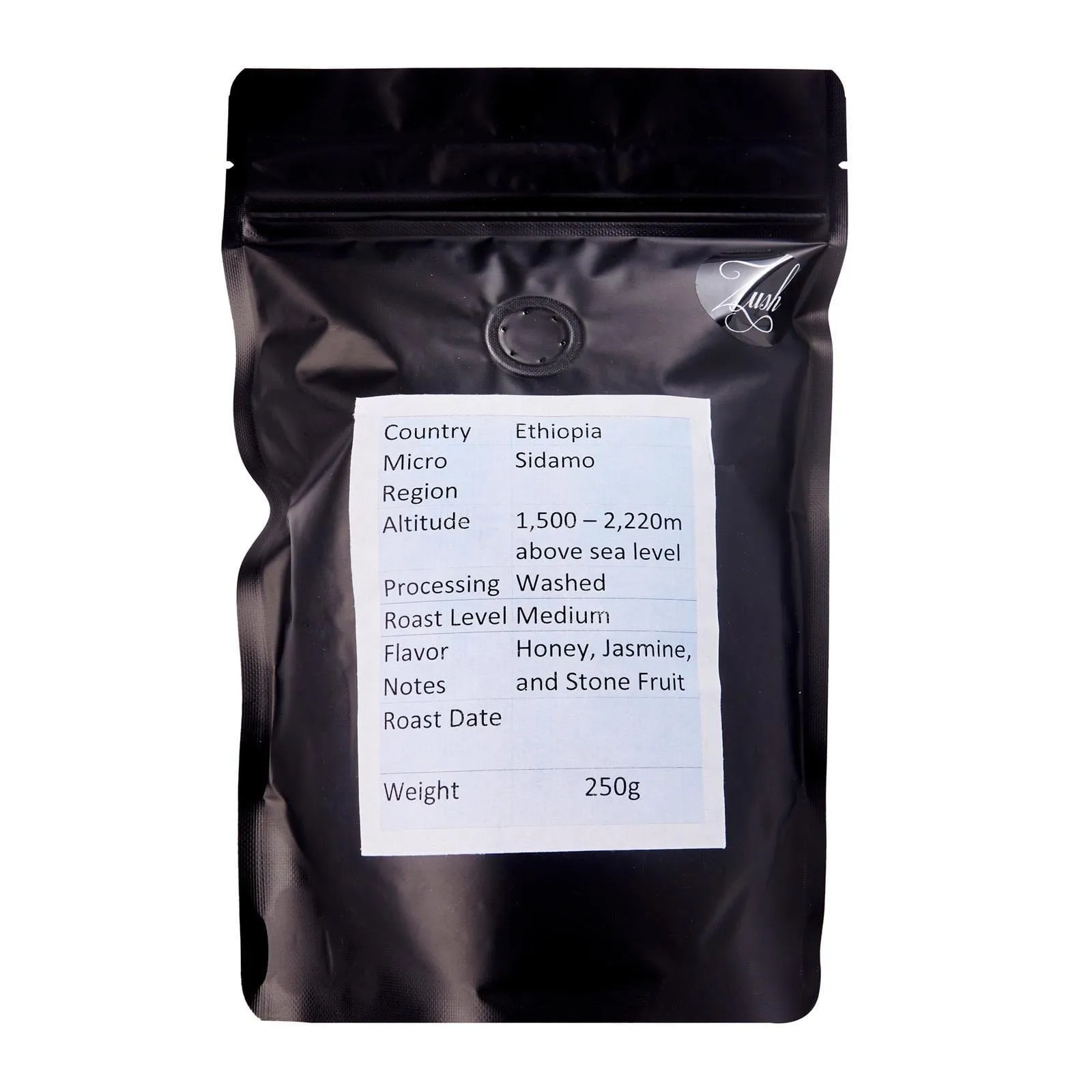 ZUSH Coffee - Specialty Coffee Beans . 100% Arabica. Batch Roasted. Ethiopia SIDAMO